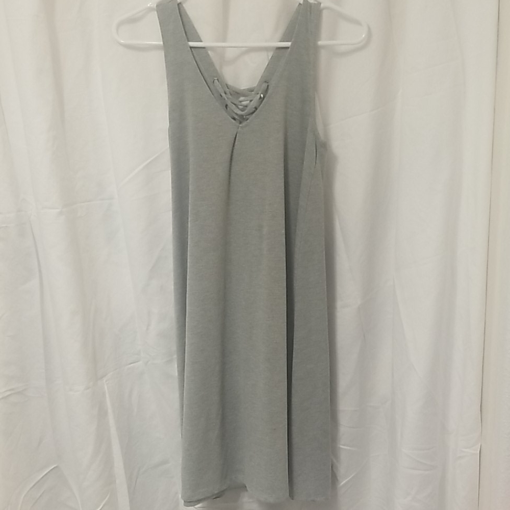 Gray skater dress